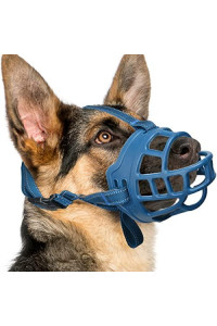 Dog Muzzle, Basket Muzzle For Small Medium Large Dogs, Soft Cage Muzzle For Biting Chewing, Allow Drinking Panting, Muzzle For German Shepherd Pitbull Rottweiler