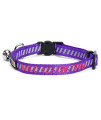 Pawtitas Personalized Cat Collar With Breakaway Safety Release Buckle Adjustable Length Cat Collar With Custom Embroidered For Your Pets Name And Phone Number Purple Cat Collar Removable Bell