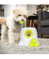 AFP Automatic Ball Launcher Dog Ball Thrower Machine Interactive Hyper Fetching Toy for Large Dogs, 3 Tennis Balls Included?2.5 inch?