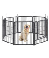 Tmee Dog Playpens 816 Panels Dog Pen Outdoor Indoor Dog Fence Exercise Pen 40 Inch Height Pet Play Yard Gate With Doors For Largemediumsmall Dogs, Pet Playpen For Rv, Camping, Yard, 8 Pcs