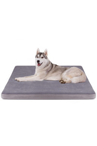 Large Dog Bed Orthopedic Dog Crate Bed Pet Bed Mat 39 Inch Joint Relief Pet Sleeping Mattress, Non Slip Removable Washable Cover