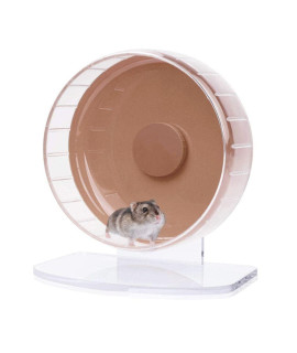 8" Super Quiet Hamster Exercise Wheel - Quiet Spinning Hamster Running Wheel with Adjustable Stand for Dwarf Hamster, Gerbil, Rats or Other Small Animals