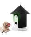 Anti Barking Device, Dog Barking Control Devices Ultrasonic Dog Barking Deterrent with 4 Modes, Stop Dog Barking Device Up to 50 Ft Range, Outdoor Bark Control Device Weatherproof Birdhouse