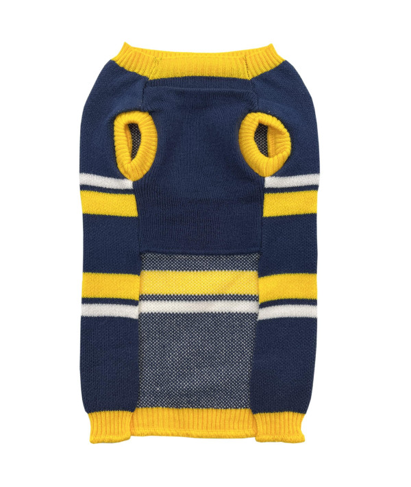 NCAA Michigan Wolverines Dog Sweater, Size Small. Warm and Cozy Knit Pet  Sweater with NCAA Team Logo, Best Puppy Sweater for Large and Small Dogs