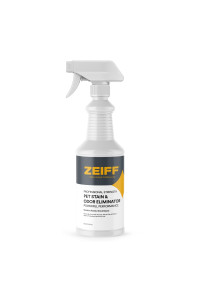 Zeiff Pet Stain and Odor Remover - Pet Odor Eliminator for Home and Professional Use - Pet Urine Enzyme Cleaner to Break Up Tough Stains - Carpet Stain Remover for Dog Urine and Cat Pee, Feces, Fluids