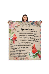 Nahjiiem Bereavement Gifts Memorial Blanket for Loss of Loved One Remembrance Mother Father Wife Husband Child Dog Cat Pet Throw Blanket 50" x 60"