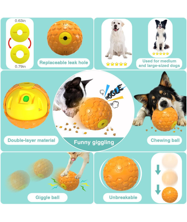 Dog Balls Treat Dispenser Wobble Wag Talking Ball Puppy Toys