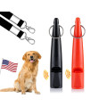 LEVNEX 2 Dog Whistle with Lanyards, Ultrasonic Dog Whistles to Stop Barking, High Pitch Frequency Silent Whistles for Dog Training and to Recall Your Dog