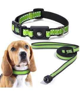 Easy Lock Dog Collar and Leash Set, Adjustable Collar for Small Large Dogs Puppy, Reflective Soft Webbing with Magnetic Clasp Pet Collar