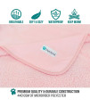 PetAmi Waterproof Dog Blanket Sherpa Fleece, Waterproof Pet Blanket for Medium Large Dogs, Reversible Cat Throw Bed Couch Sofa Furniture Protector, Soft Plush Microfiber (Large 40x60, Pink)