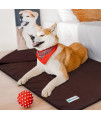 PetAmi Waterproof Dog Blanket Sherpa Fleece, Waterproof Pet Blanket Small Medium Dogs, Reversible Large Cat Throw Bed Couch Sofa Furniture Protector, Soft Plush Microfiber (Medium 29x40, Brown)
