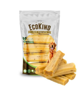 EcoKind Pet Treats Premium Gold Bacon Flavored Yak Chews | All Natural Himalayan Yak Cheese Dog Chew for Small to Large Dogs | Keeps Dogs Busy & Enjoying, Indoors & Outdoor Use (5 Large Sticks)