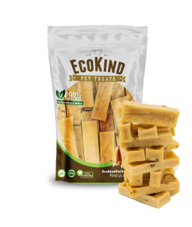 Ecokind Pet Treats Premium Gold Bacon Flavored Yak Chews All Natural Himalayan Yak Cheese Dog Chew For Small To Large Dogs Keeps Dogs Busy & Enjoying, Indoors & Outdoor Use (16 Small Sticks)