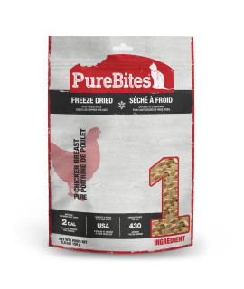 PureBites Freeze Dried Chicken Breast Cat Treats 156g | 1 Ingredient | Made in USA (Packaging May Vary)
