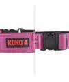 KONG Ultra Durable Padded Comfort Handle Dog Collar (Large, Pink)