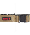 KONG Ultra Durable Padded Comfort Handle Dog Collar (Large, Tan)