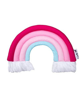 Doggy Parton Pink Rainbow Fringe Toy - Os