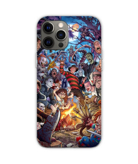 Compatible With Iphone Xxs Case Horror Campfire Halloween Characters Design Villains Movie Soft & Flexible Tpu Shockproof Protective Phone Case Cover