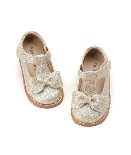 Felix Flora Toddler Little Girl Gold Mary Jane Dress Shoes Size 1 - Ballet Flats Girl Party School Wedding