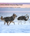 Dogcheer Dog Winter Jacket, Fleece Collar Dog Coat Puppy Cold Weather Clothes with Thick Padded, Reflective Dog Sweater Waterproof Windproof Pet Warm Vest for Small Medium Large Dogs