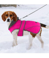 Dogcheer Dog Coat, Christmas Dog Winter Jacket Puppy Cold Weather Coats with Thick Padded, Reflective Dog Sweater Waterproof Windproof Pet Warm Vest Clothes for Small Medium Large Dogs
