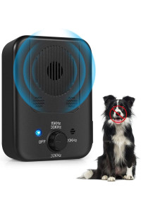 Anti Barking Device, Upgraded Bark Control Device with Effective 3 Adjustable Sensitivity and Frequency Levels, Ultrasonic Dog Bark Deterrent Pet Behavior Training, Rechargeable