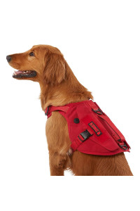 KONG Ultra Durable Tactical Vest Dog Harness (Small, Red)