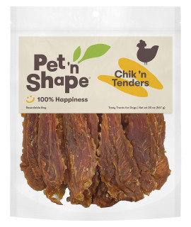 Pet 'n Shape Chik 'n Tenders, 20 oz - Healthy, Protein Rich Treats for Dogs - Dog Chews