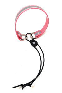 Sparky Pet Co - Surefit ECollar Replacement Strap - Bungee Dog Collar - Waterproof - Adjustable - Secure Nexus Wheel Lock -for Electronic Training & Invisible Fence Systems -1(Reflective Pink)