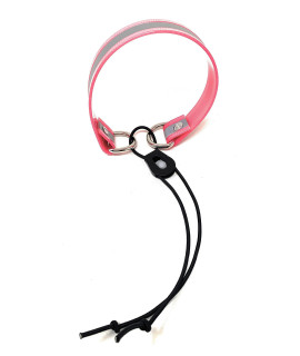 Sparky Pet Co - Surefit ECollar Replacement Strap - Bungee Dog Collar - Waterproof - Adjustable - Secure Nexus Wheel Lock -for Electronic Training & Invisible Fence Systems -1(Reflective Pink)