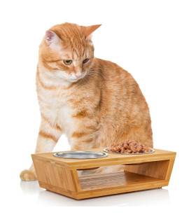 Elevated Cat Bowls by Pawfect Pets- 4