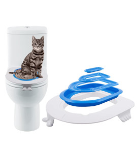 FIFIPETS Cat Toilet Training System, Reusable Plastic Sand Box Mat Cat Trainer Cat Toilet Cleaning Hygienic Pet Supply