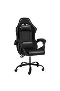 Yssoa Backrest And Seat Height Adjustable Swivel Recliner Racing Office Computer Ergonomic Video Game Chair