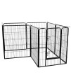 HYC Dog Playpen Outdoor, 8 Panels Dog Pen 40" Height Dog Fence Exercise Pen with Doors for Dogs, Pet Puppy Playpen for RV, Camping, Yard