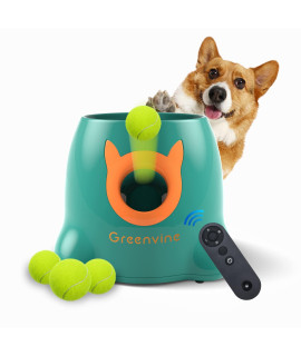 Greenvine Automatic Dog Ball Launcher Interactive Ball Thrower Fetch it Machine 6 Balls Included Premium