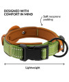 Airtag Dog Collar, CollarDirect, Reflective Dog Collar for Apple Air Tag for Large, Medium, and Small Dogs, Green, Size S