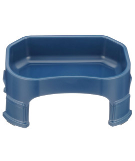 Neater Pet Brands Big Bowl With Leg Extensions Huge Jumbo Trough Style Dog Pet Water Dish (125 Gallons, Dark Blue)