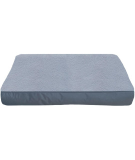 Dalema Dog Bed Cover,30L X 20W X 4H Inch,Heavy Duty Waterproof Fluffy Soft Short Plush Replacement Dog Bed Covers,Durable Washable Removable Pet Bed Protective Cover With Zipper,Grey,Cover Only