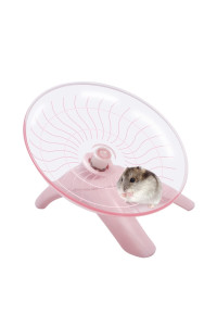 Hamster Wheel Hamster Flying Saucer Silent Exercise Wheel Running Wheel For Dwarf Hamsters Gerbil Mice Small Animals (Pink)