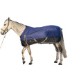 TGW RIDING Comfitec Essential Standard Neck Horse Turnout Sheet 1200D Waterproof and Breathable Horse Rain Sheet More Colors Lite (76", Navy Blue)