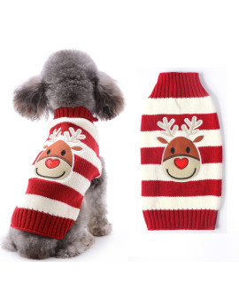 Axiijgl Dog Sweater Ugly Vintage Knit Christmas Halloween Sweaters Xmas Reindeer Holiday Festive Dog Jumper Clothes For Small Medium Large Dogs