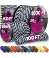 Teceum Paracord Type Iv 750 Urban Camo - 100 Ft - 4Mm - Tactical Rope Mil-Spec - Outdoor Para Cord - Camping Hiking Fishing Gear - Edc Parachute Cord - Strong Survival Rope 409