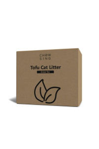 Nourse CHOWSING Tofu Litter 6LB Tofu Cat Litter Dust-Free Clumping Cat Litter Quickly Absorb Cat Odors Cat Toilet Can Flush Into The Toilet Pure Natural cat tofu Litter (Green Tea*2)
