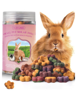 Katumo Rabbit Treats - Hamster Treats - Small Animal Molar Treats Chinchilla Nibble Snacks, 150G