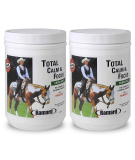 Ramard Total Calm and Focus Prime & Nutritional Powder For Race Horses | Contains Magnesium & Vitamin B for Race Events & Training | Aids in Reducing Nervousness & Hyper-activeness in Horses - 2 Pack