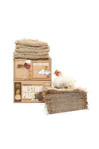 Eaton Pet and Pasture, Premium Laying Hen Nesting Pads, USA Grown & Sustainably Harvested, 13 x 13 (10 Pack)