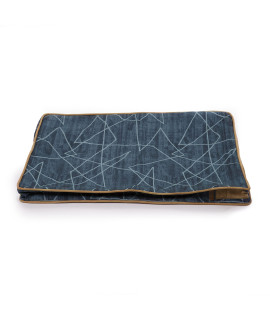Bark And Slumber Abstract Bailey Blue Medium Lounger Dog Bed Cover