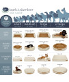 Bark and Slumber Luna Linen Cream Large Sofa Style Dog Bed Cover