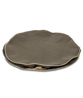 Bark and Slumber Bentley Brown Large Round Lounger Dog Bed Cover, Large (up to 90 lbs.)