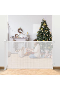 Retractable Baby Gate, Wide Child Safety Baby-Gate, Dog Gate, Pet Retractable Gates For Stairs, Doorways, Hallways, Indoor And Outdoor